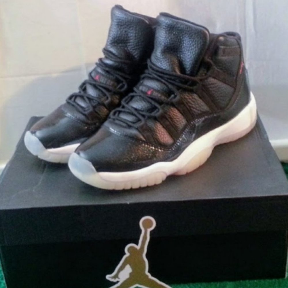 Jordan 11 Retro BG "72-10's" BLACK ANTHRACITE Athletic Shoes size 6Y NEW IN BOX!